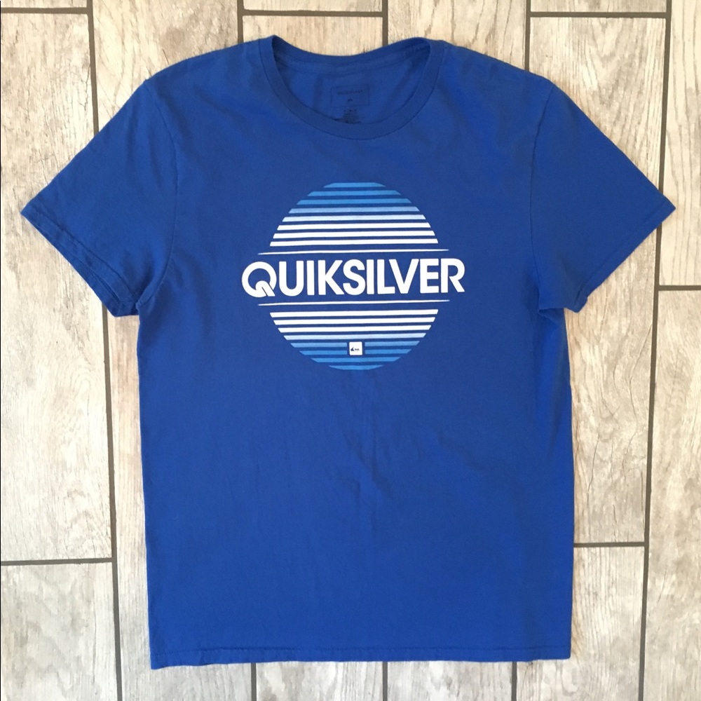Quicksilver Men’s Graphic T-Shirt Sz. M Blue Surf